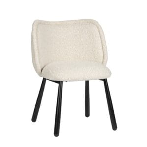 Panda Chair White Pearl  (Set of 2) - Black, Fur, White, Wit, Metal, Bed, Living, Office Panda Chair White Pearl  (Set of 2) - Black, Fur, White, Wit, Metal, Bed, Living, Office