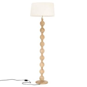 HSM Collection-Vloerlamp Breeze-Ø25,5x155-Naturel-Teak - Teak, White HSM Collection-Vloerlamp Breeze-Ø25,5x155-Naturel-Teak - Teak, White