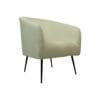Fauteuil - 77x68x83 - White/Black - Teddy/bouclé/metal