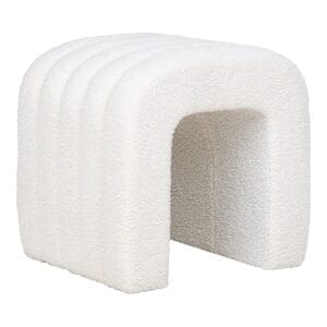 Colma Pouf - Pouf, bouclé, white, 41x36,5 cm, HN1234 - White, Wood, Polyester, Wood Colma Pouf - Pouf, bouclé, white, 41x36,5 cm, HN1234 - White, Wood, Polyester, Wood