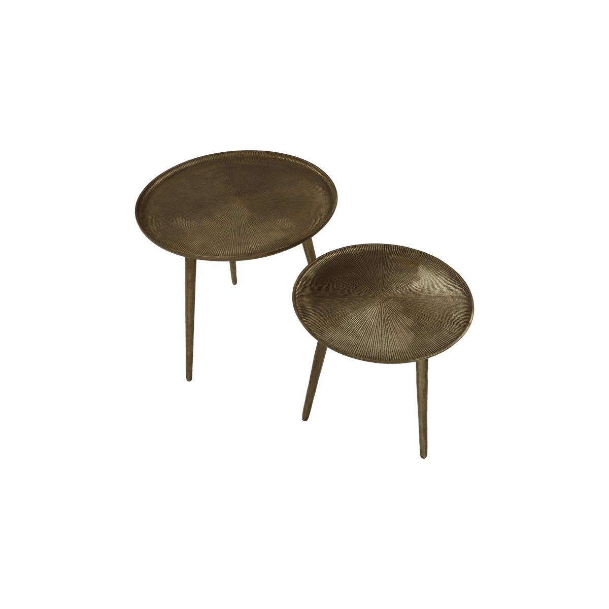 Side tables Round - ø50x50/ø40x40 - Gold - Aluminium/Iron