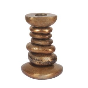 Candle Holder Cairn (Set of 6) - Brown, Wit, Aluminium Candle Holder Cairn (Set of 6) - Brown, Wit, Aluminium