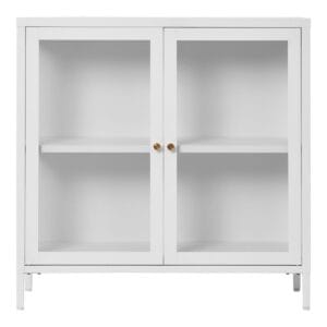 Dalby Cabinet - White, Glas, Glass, Steel