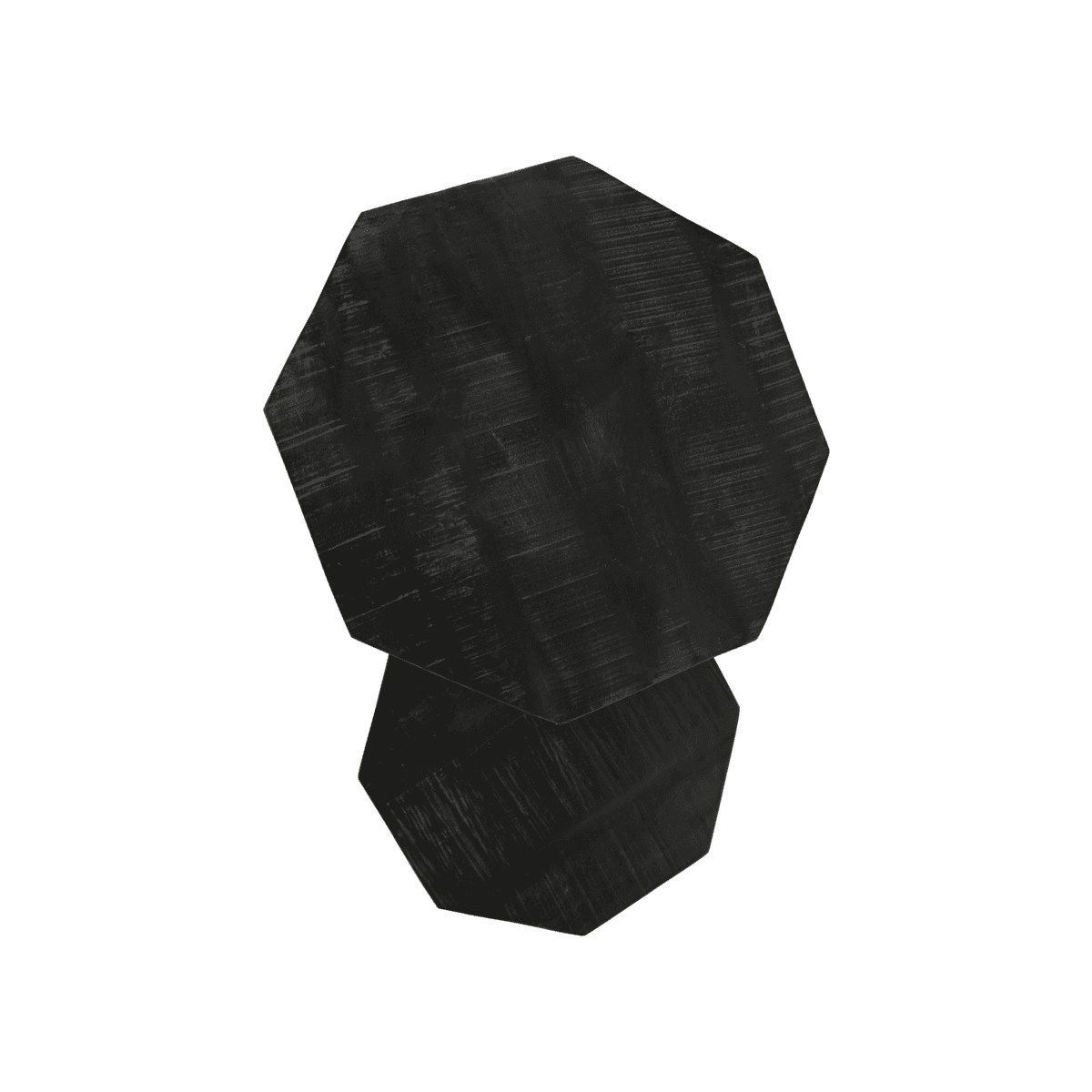 Coffee Table Urban - 72x72x41 - Mango wood/iron - Black - Set of 2