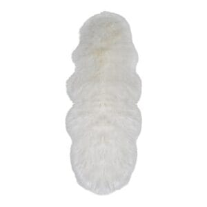 Lambskin Artificial - White, Ivory, Polyester Lambskin Artificial - White, Ivory, Polyester