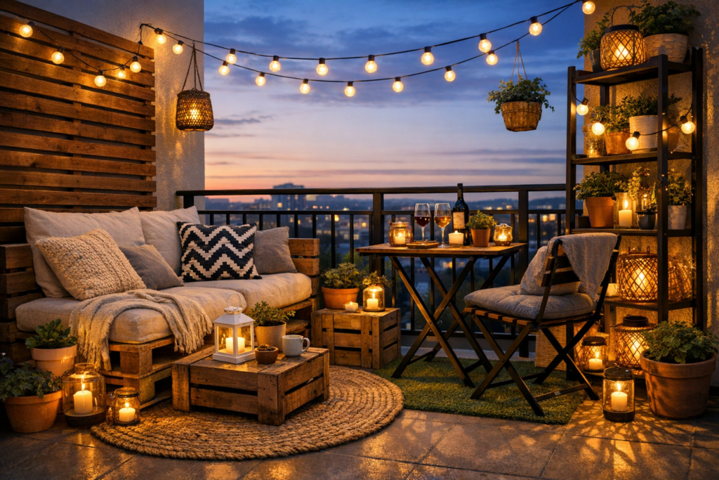 How to Create a Cozy Balcony Setup on a Budget